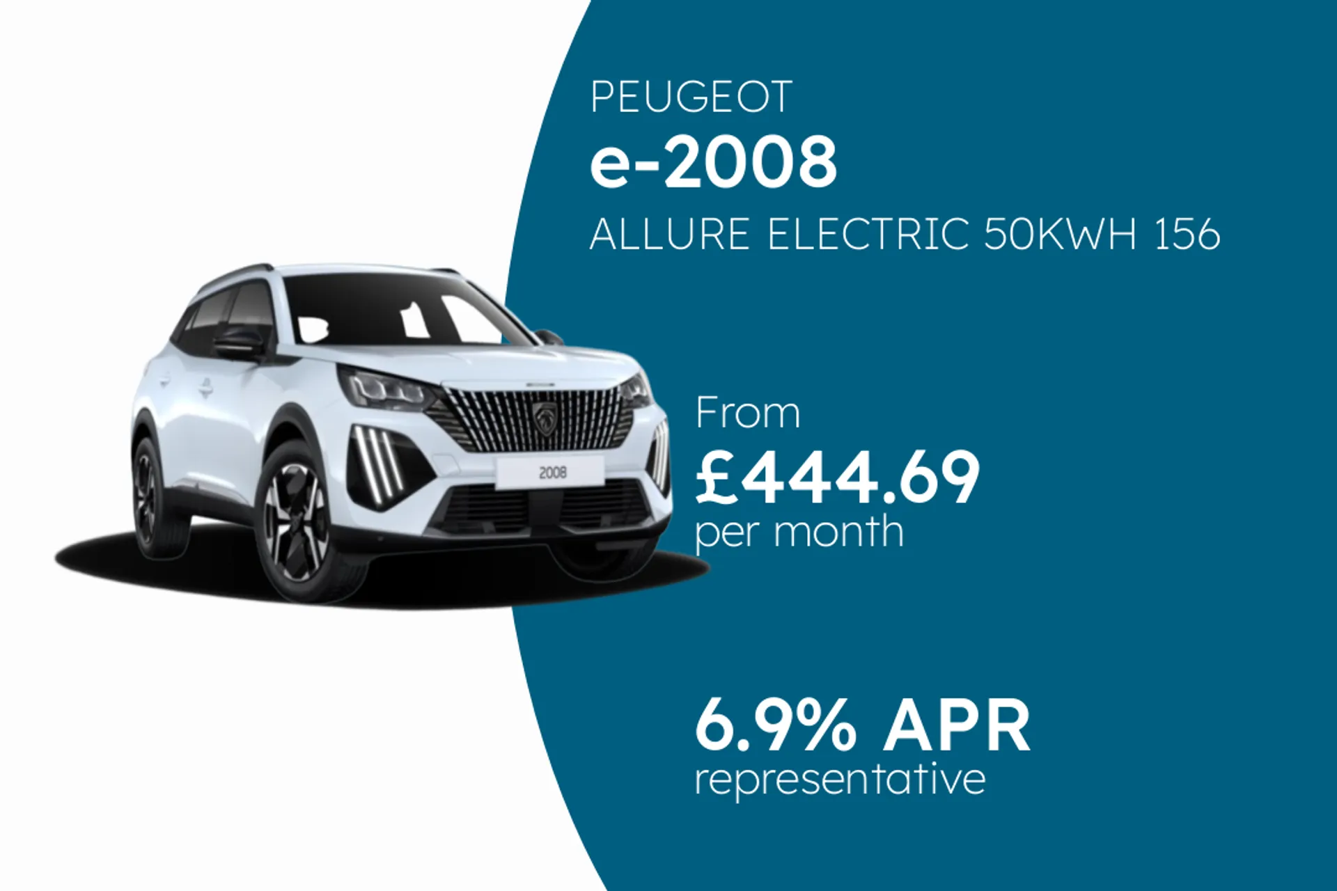 PEUGEOT ALLURE ELECTRIC 50KWH 156 PCP Finance Offer From £444.69 Per Month  