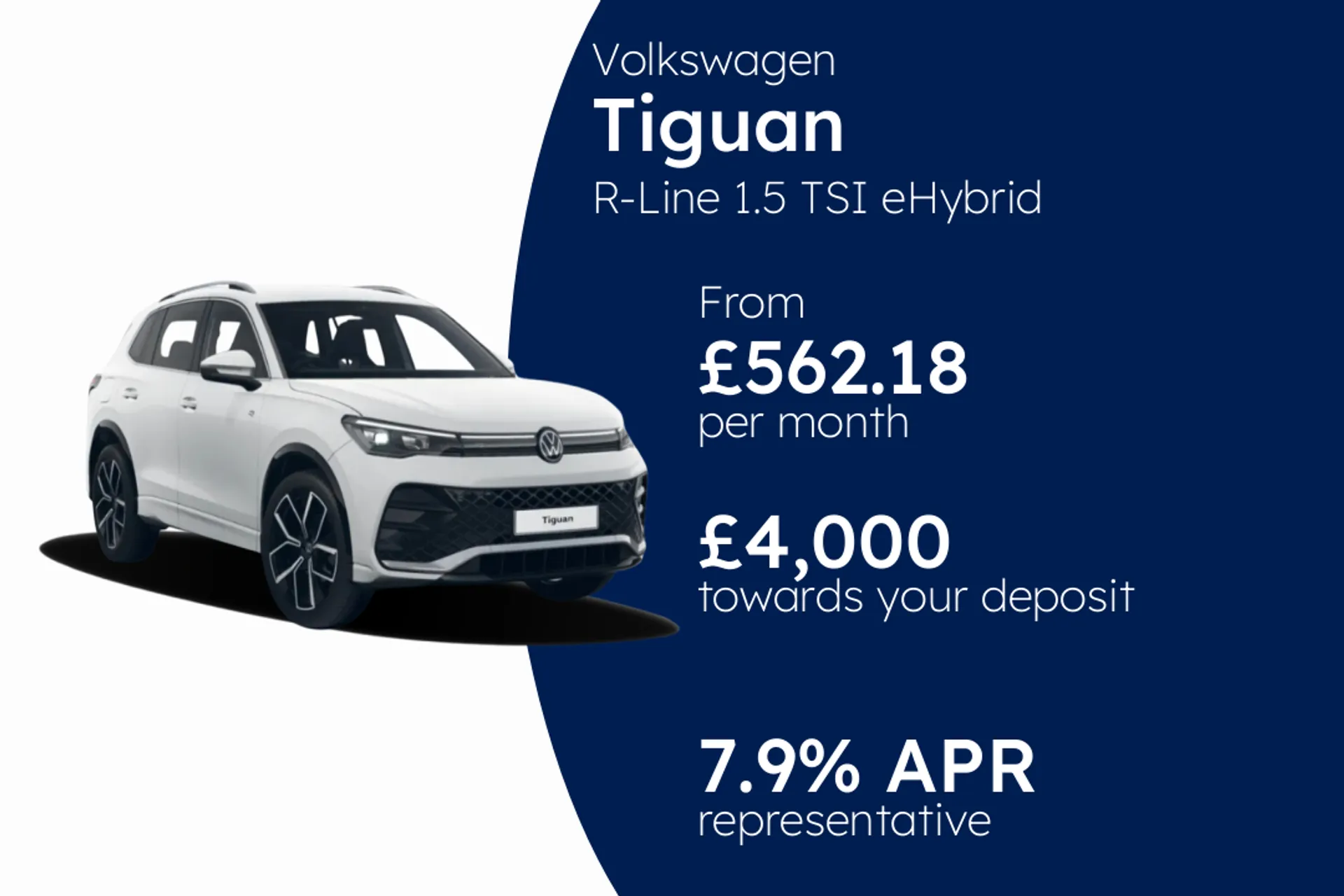 Volkswagen R-Line 1.5 TSI eHybrid 272 PS 6-Speed DSG 5 Door PCP Finance Offer From £562.18 Per Month  