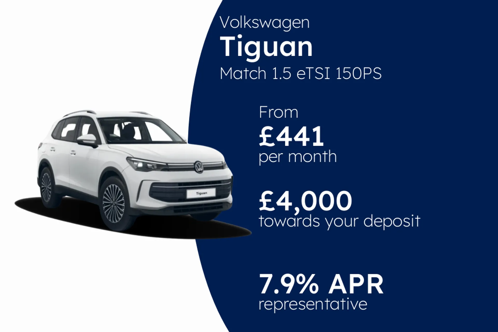 Volkswagen Match 1.5 eTSI 150PS 7-Speed DSG 5 Door PCP Finance Offer From £441.00 Per Month  