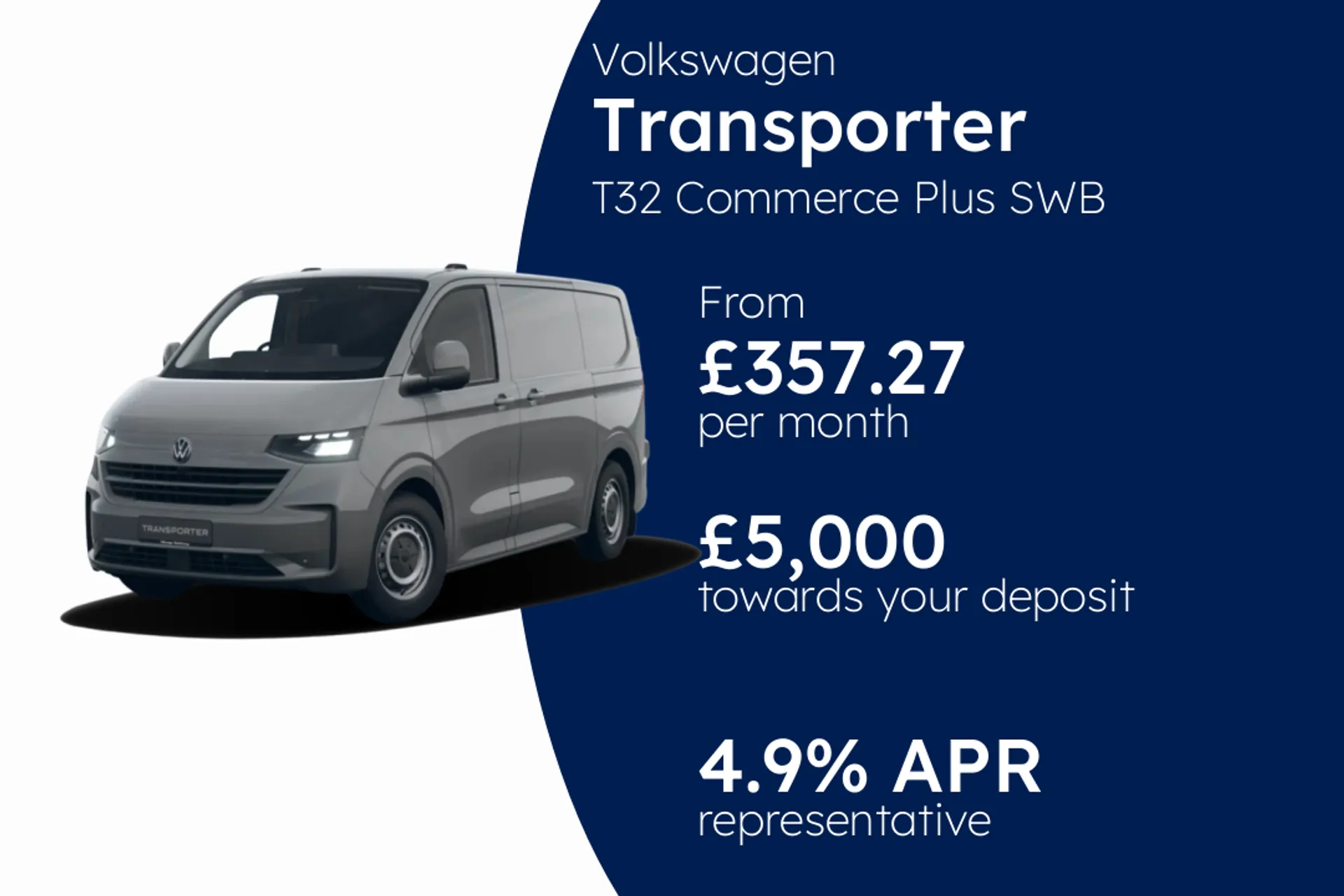 Volkswagen T32 Commerce Plus SWB 150 PS 2.0 TDI 8sp Automatic PCP Finance Offer From £357.27 Per Month  