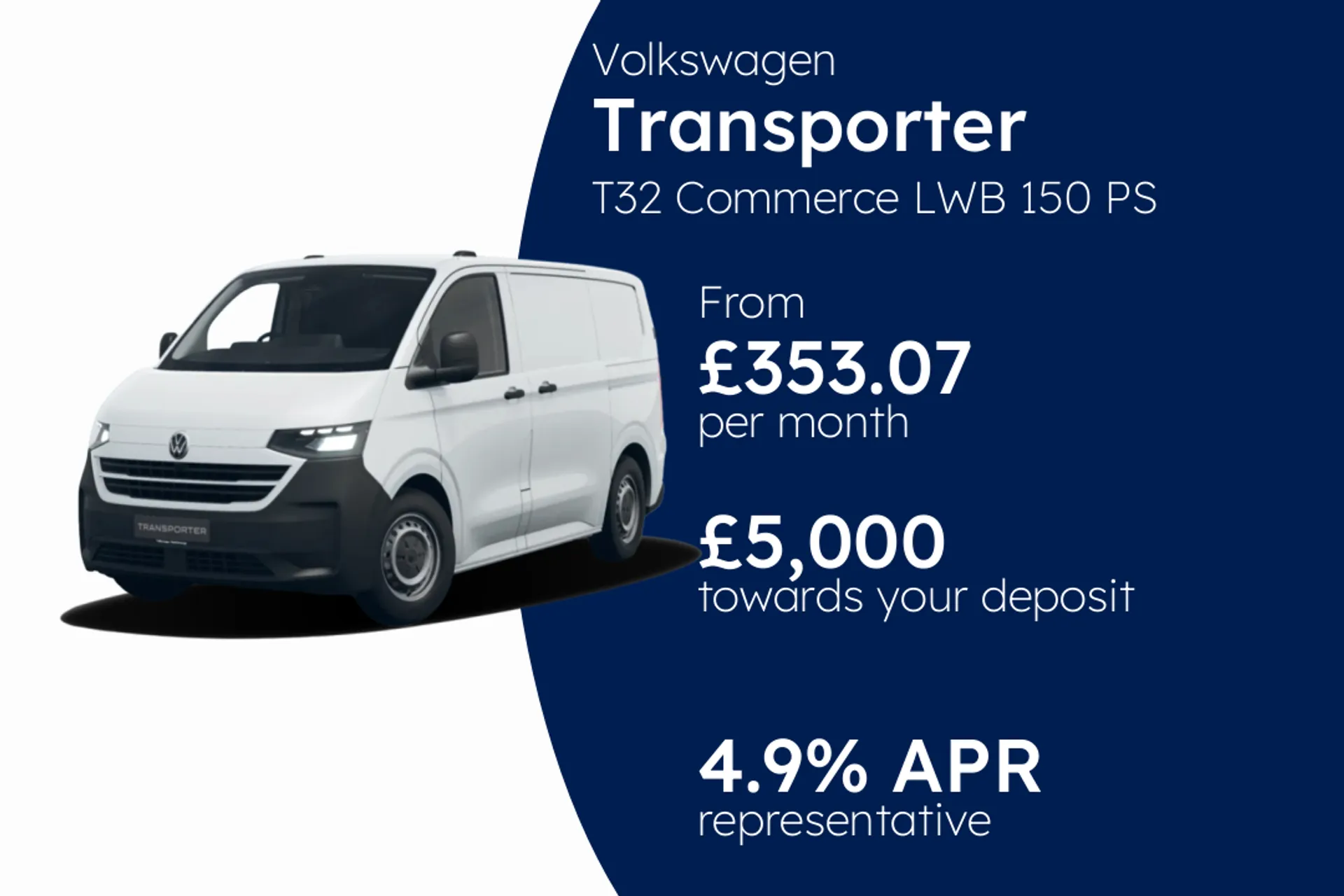 Volkswagen T32 Commerce LWB 150 PS 2.0 TDI 8sp Automatic PCP Finance Offer From £353.07 Per Month  