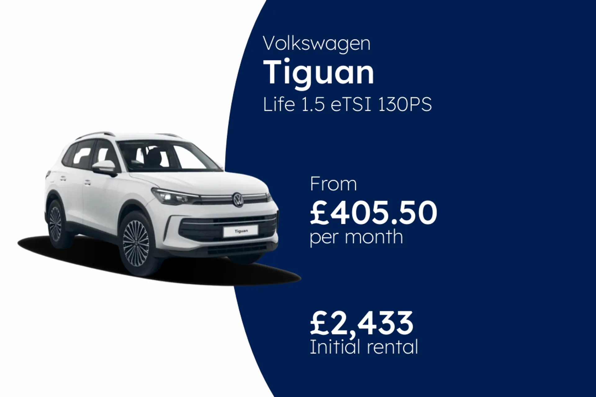 Volkswagen Life 1.5 eTSI 130PS 7-speed DSG 5 door BCH Finance Offer From £405.50 Per Month  
