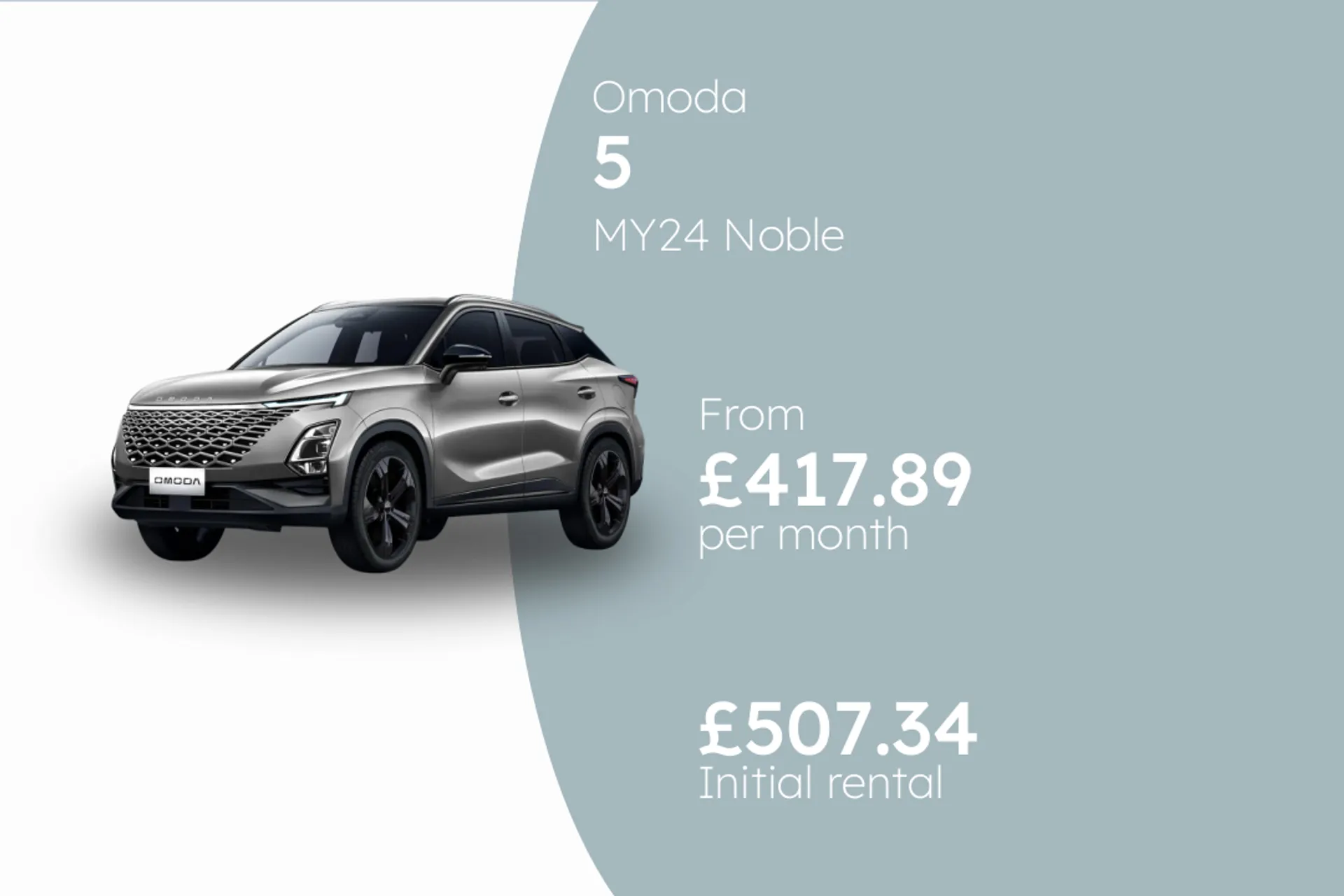 Omoda MY24 Noble BCH Finance Offer From £417.89 Per Month  