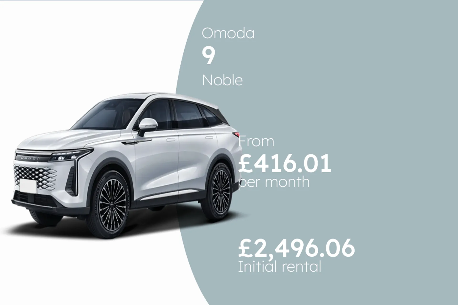 Omoda Noble BCH Finance Offer From £416.01 Per Month
