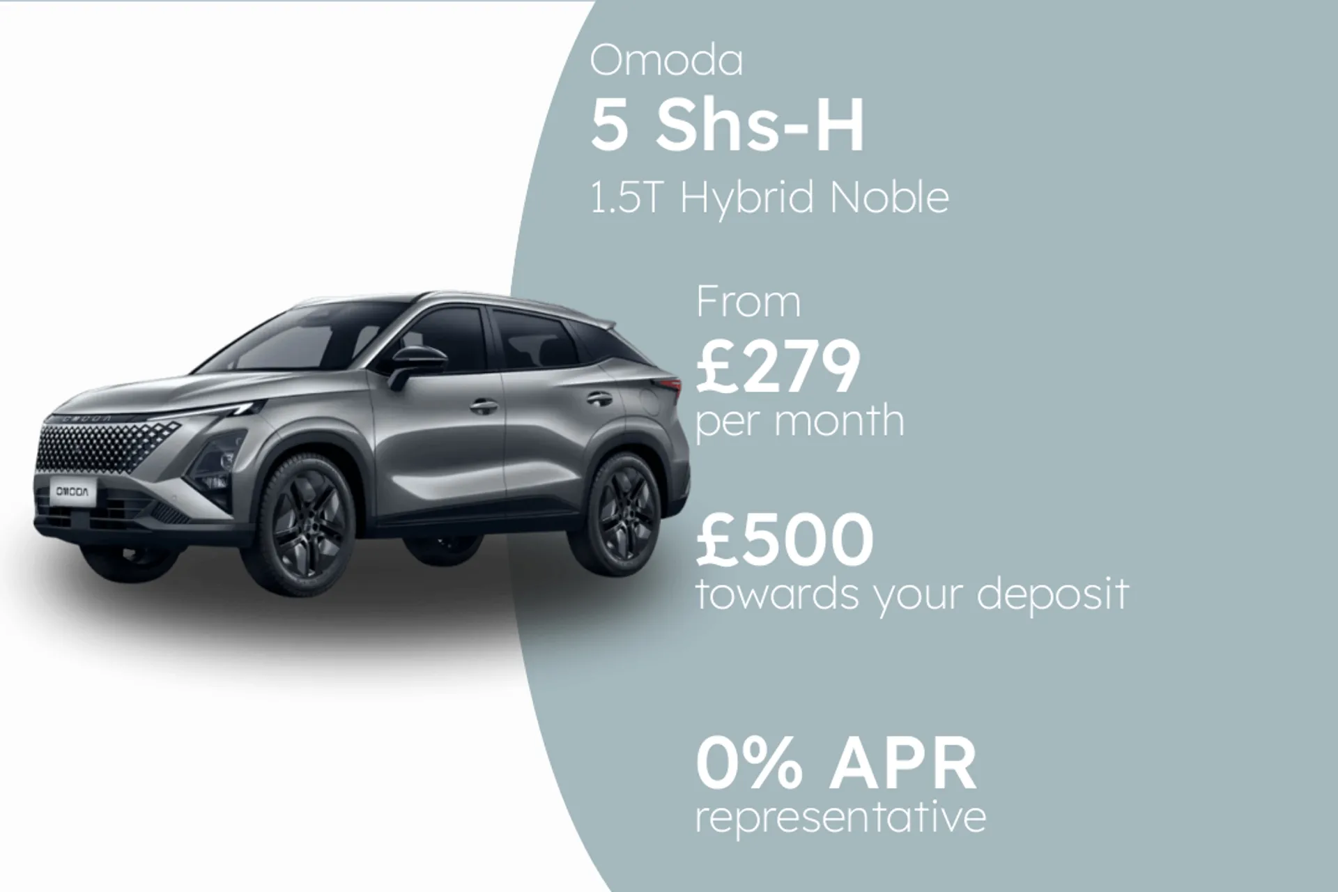Omoda 1.5T Hybrid Noble PCP Finance Offer From £279.00 Per Month 0%