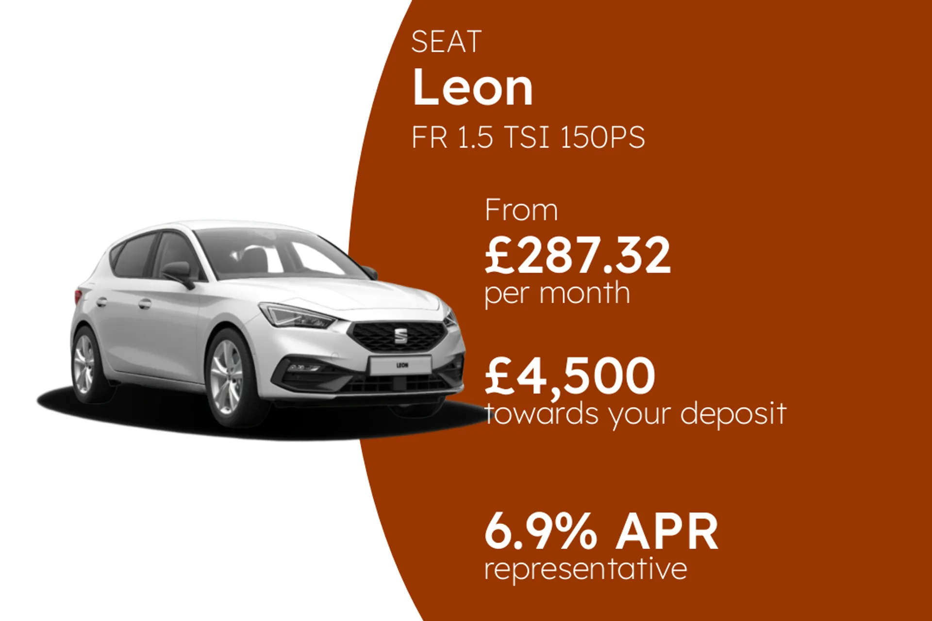SEAT FR 1.5 TSI 150PS PCP Finance Offer From £287.32 Per Month 6.90%