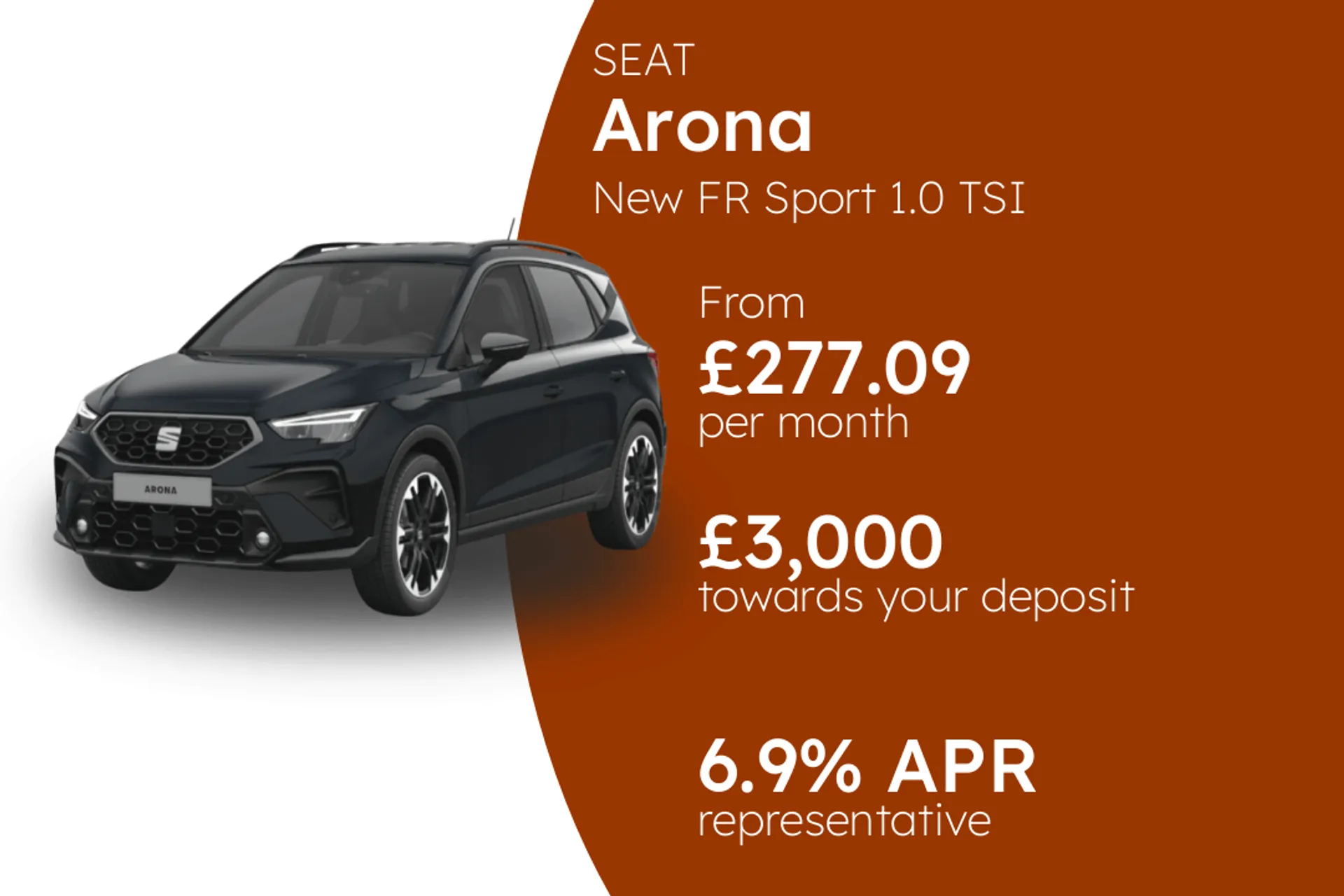 SEAT New FR Sport 1.0 TSI 115PS PCP Finance Offer From £277.09 Per Month 6.90%