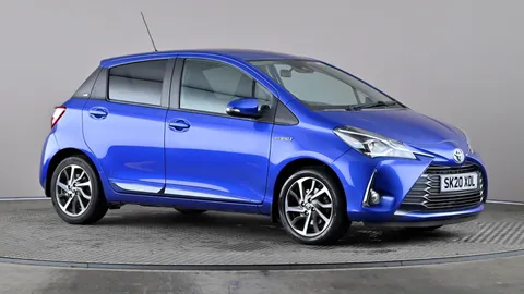 2020 TOYOTA YARIS 1.5 HYBRID Y20 CVT BI TONE PETROL HYBRID AUTOMATIC 11,729 MILES BLUE... photo