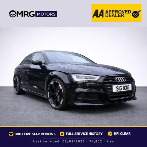 Audi S3 2.0 TFSI Black Edition Sportback S Tronic quattro Euro 6 (s/s) 5dr