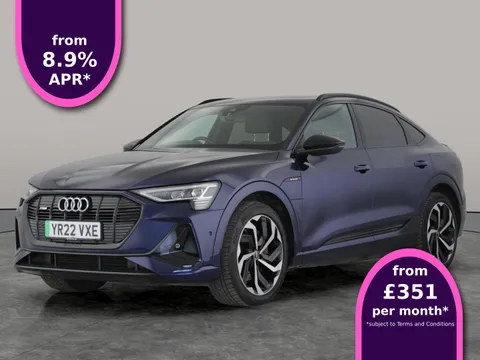 Thumbnail image for the Audi E-Tron 50 Black Edition Sportback  quattro 71.2kWh (11kW Charger)