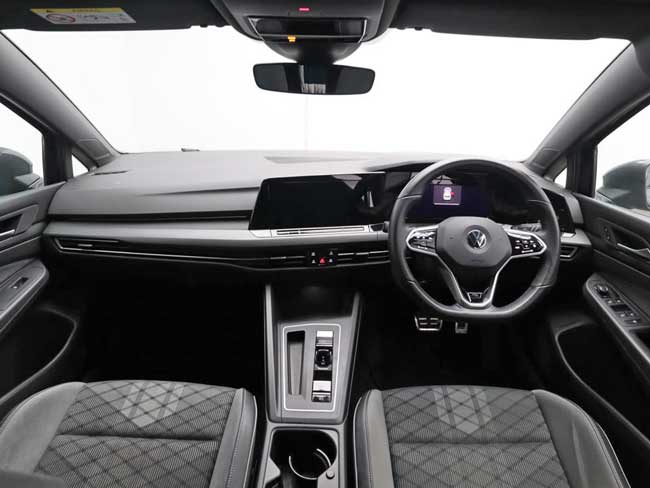 VW Golf interior view