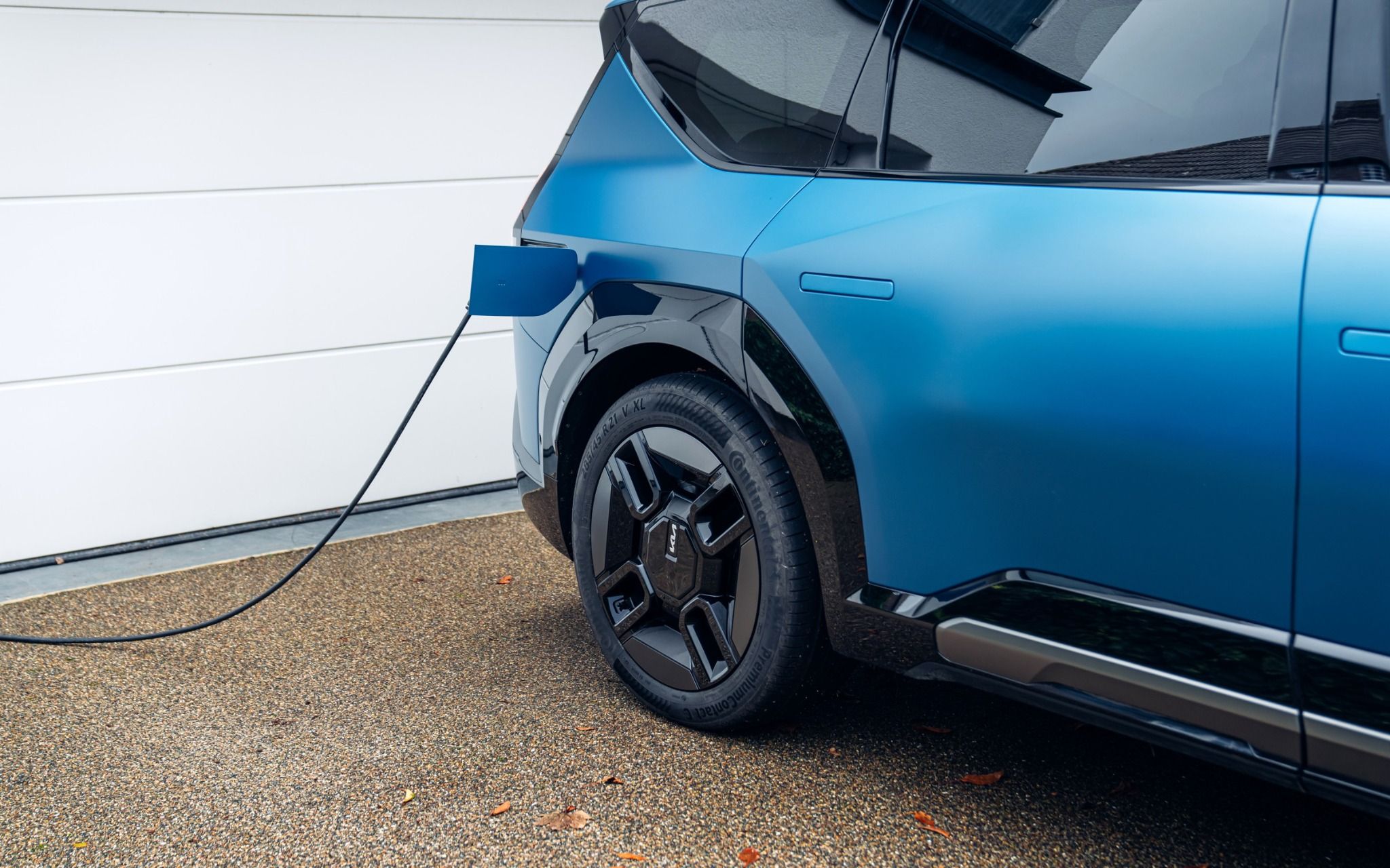 Kia EV9 charging port