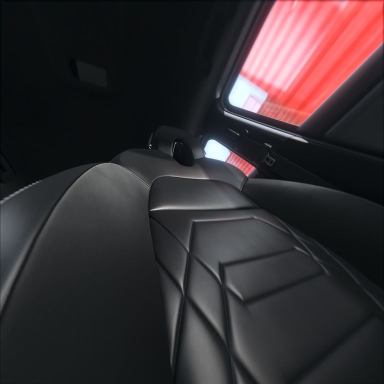 2025 Nissan Juke in red leather seats