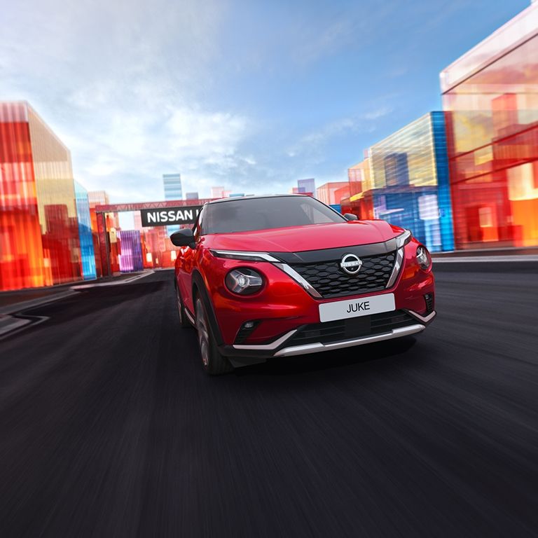 2025 Nissan Juke in red exterior front