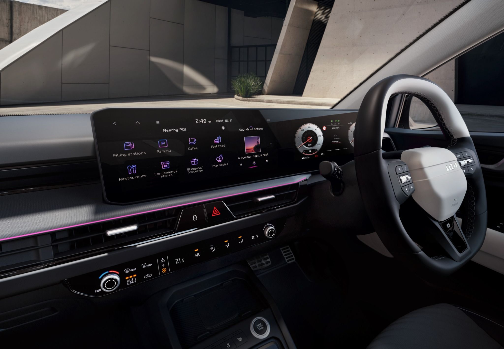 New Kia Stonic in white interior