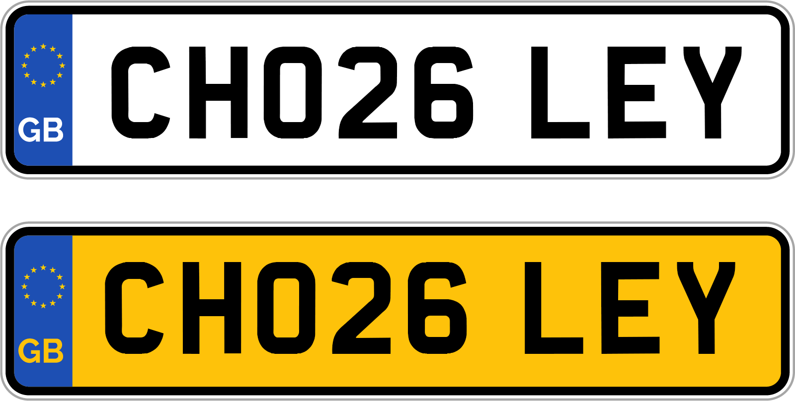 New Reg Plate