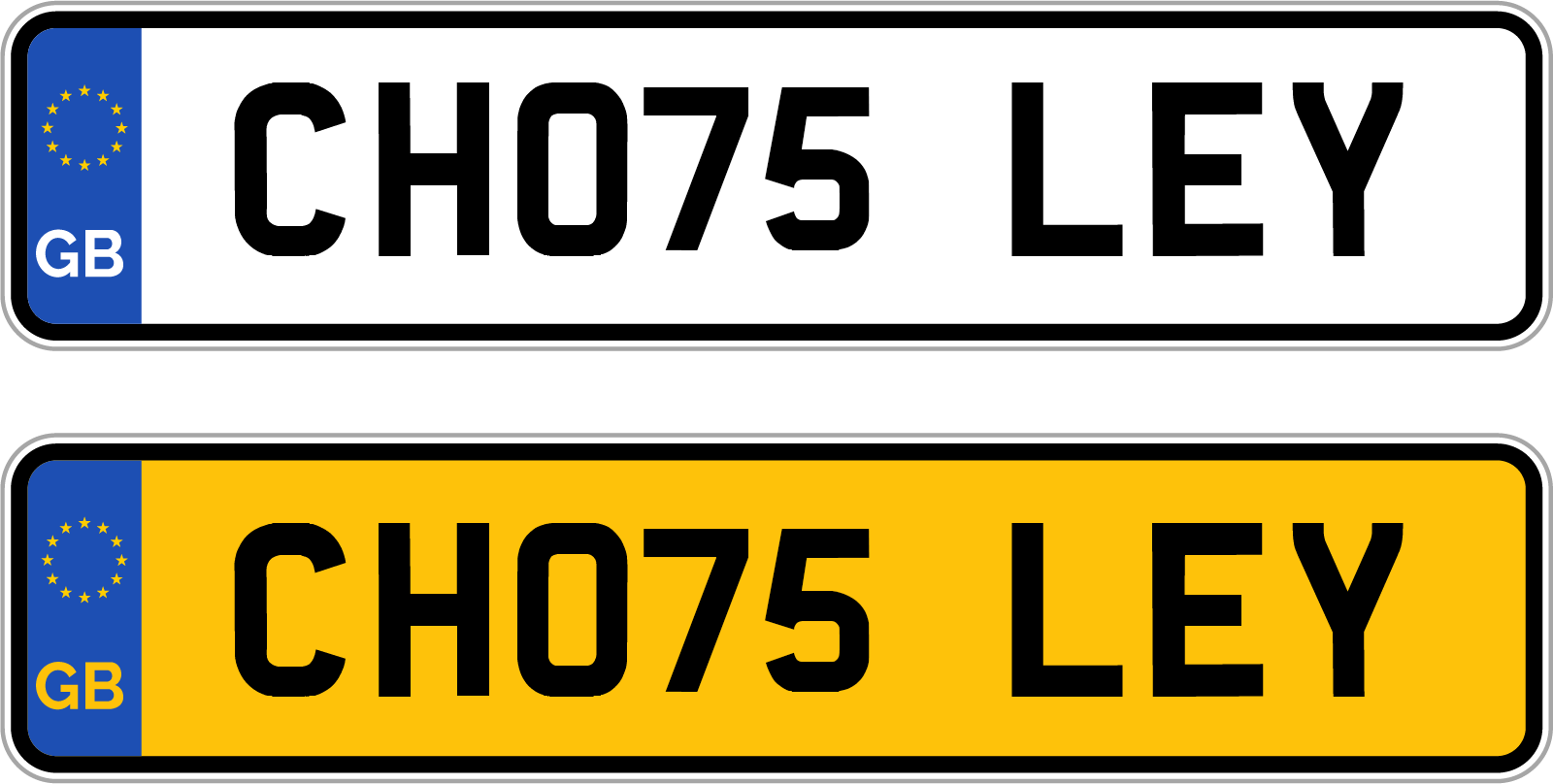 New 75 Plate Reg