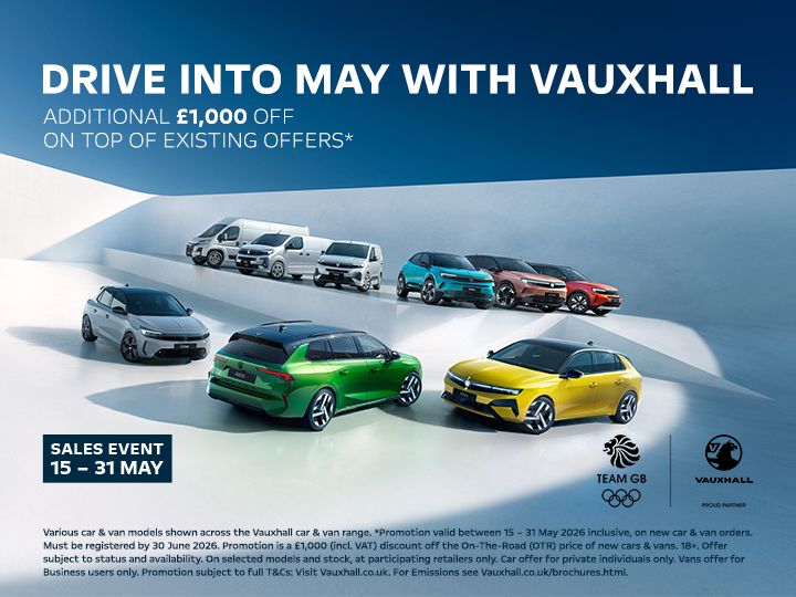 Image of Vauxhall May Sale Event