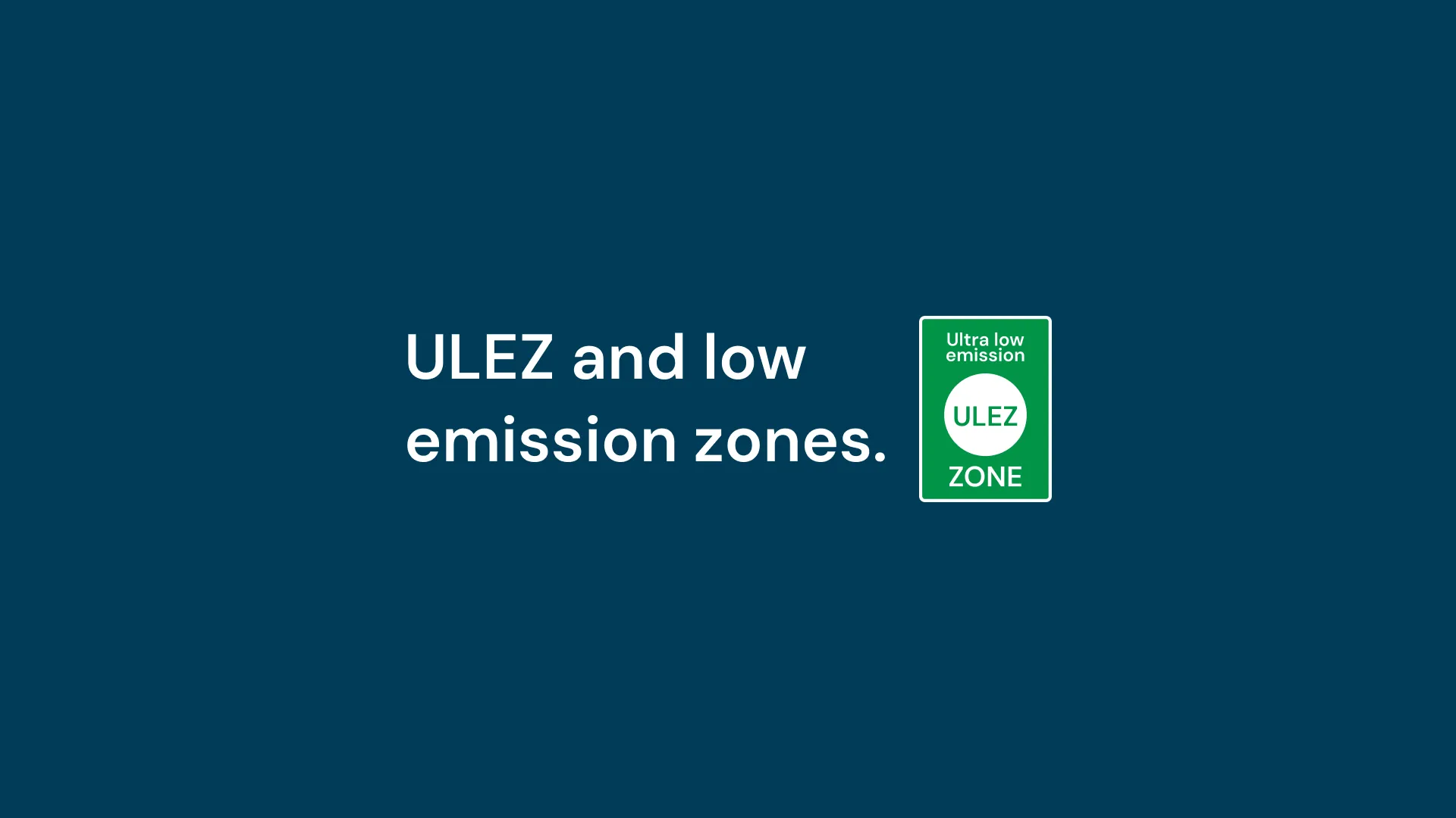 Image of Learn About ULEZ and Low Emission Zones