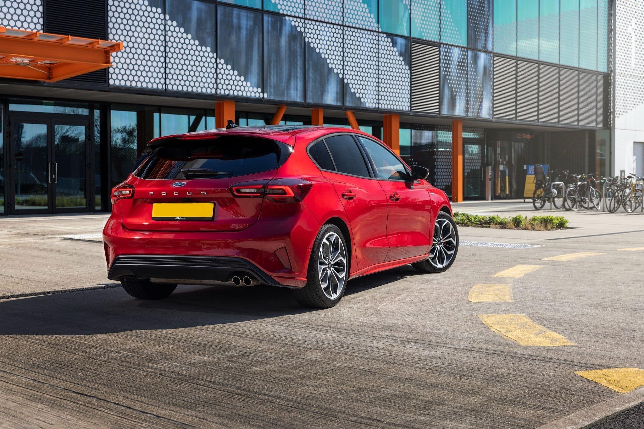 Ford EcoBoost car driving away