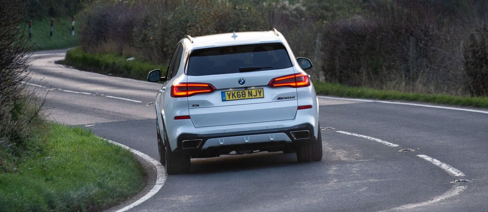 BMW X5 Back view of a BMW x5