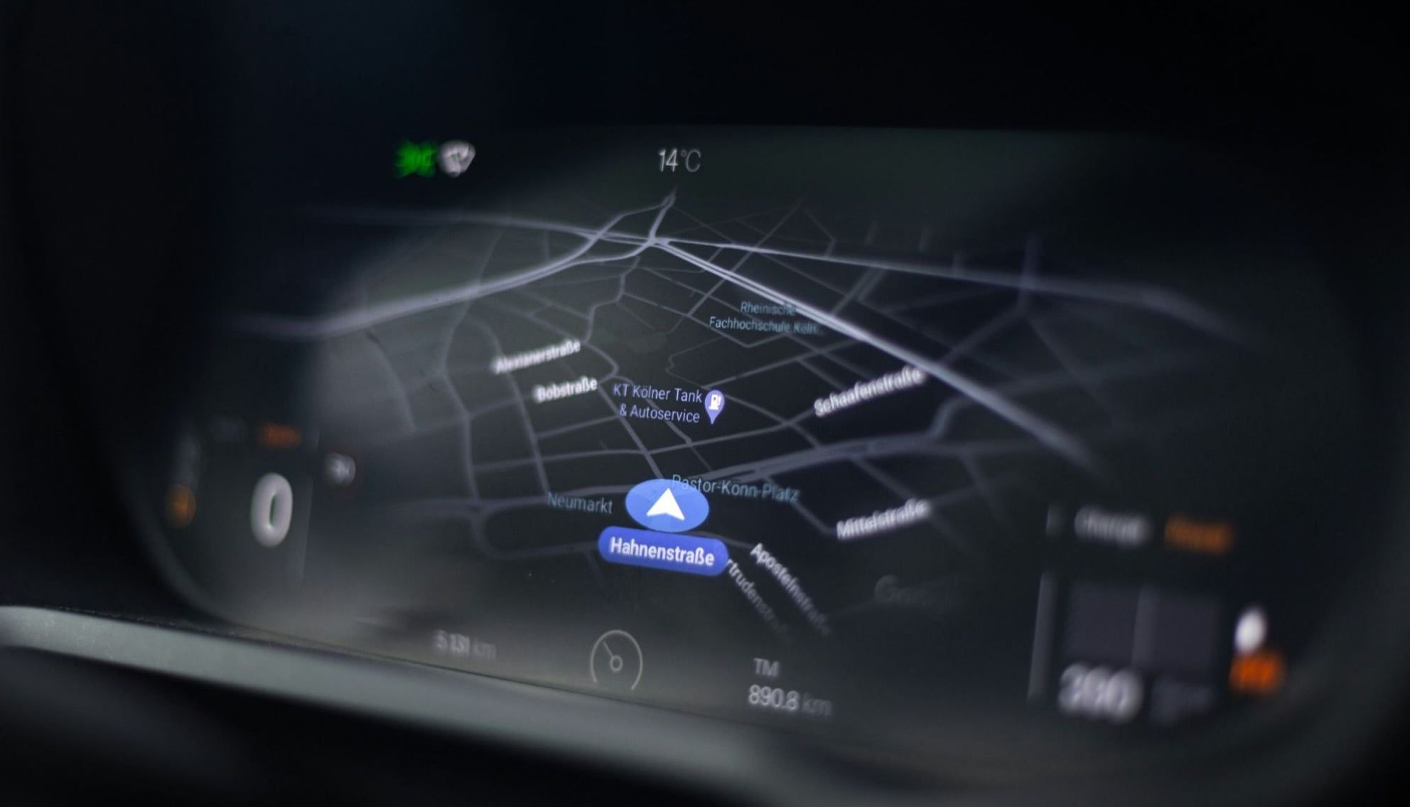 Image of a Digital Cockpit in a Car