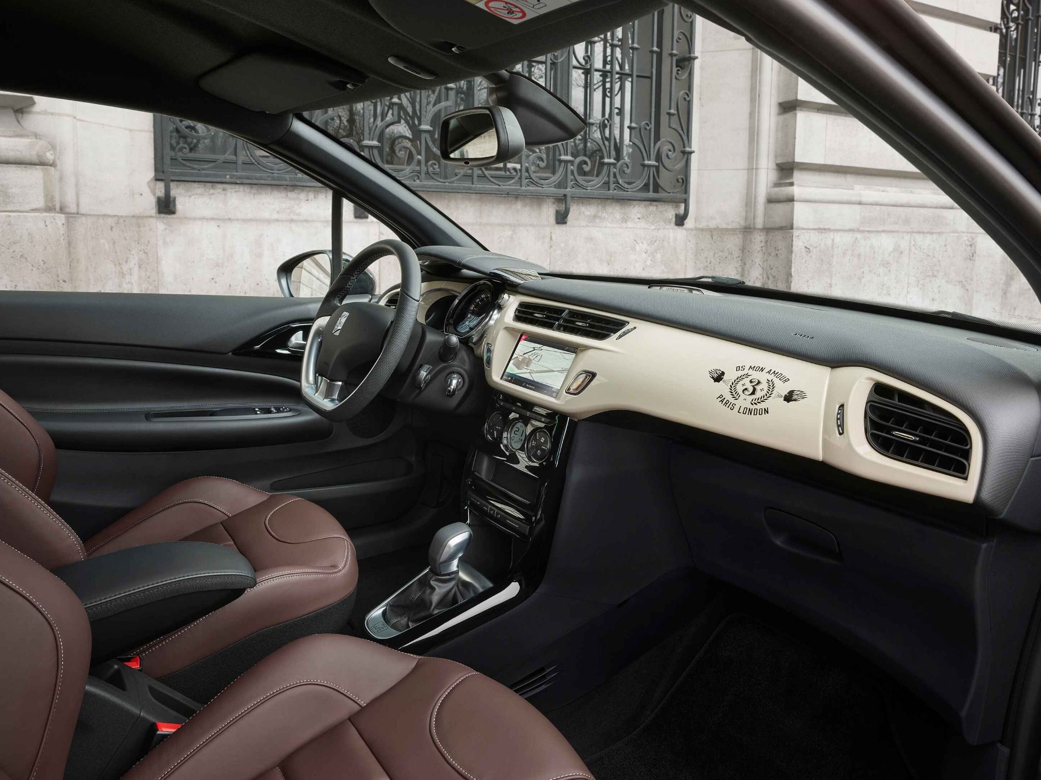 interior of the ds3 cafe racer limited edition car