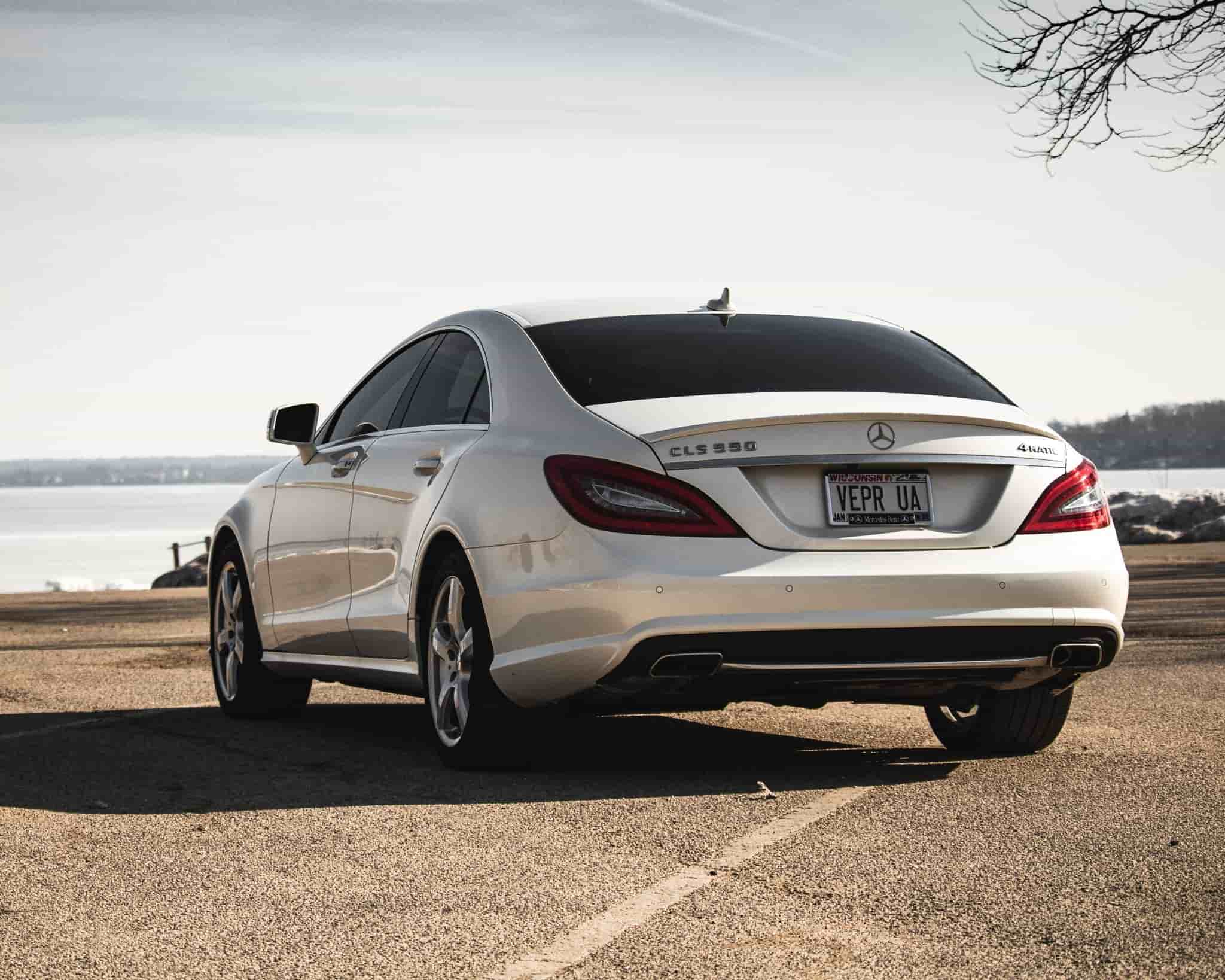 White Mercedes-Benz CLS