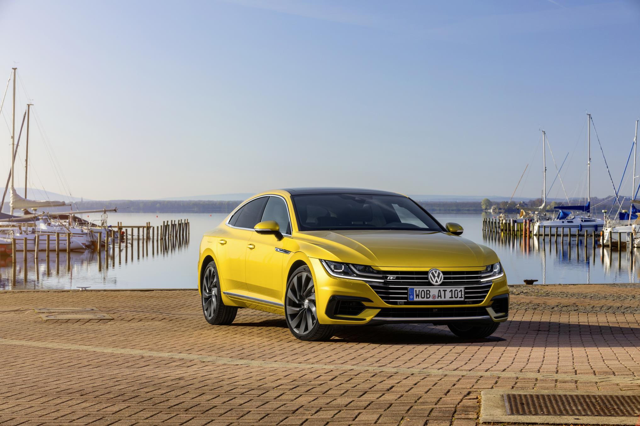 Yellow Volkswagen Arteon