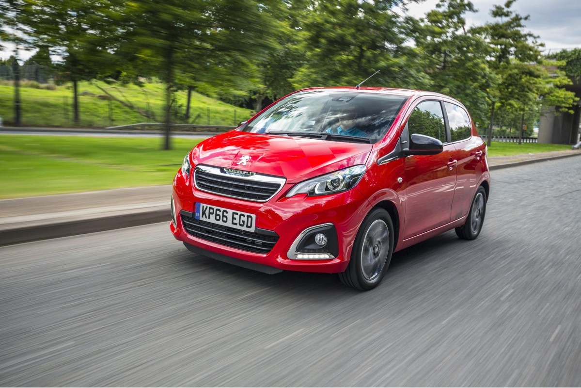 Red Peugeot 108