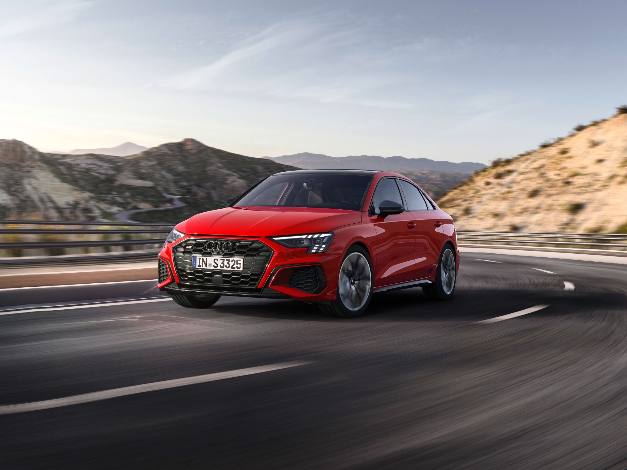 Red Audi S3 Saloon
