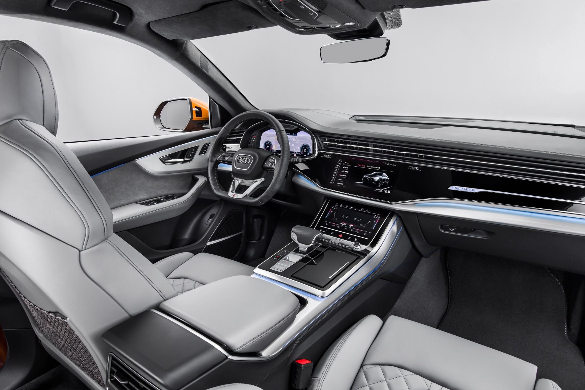 Interior of a Audi Q8 Interior