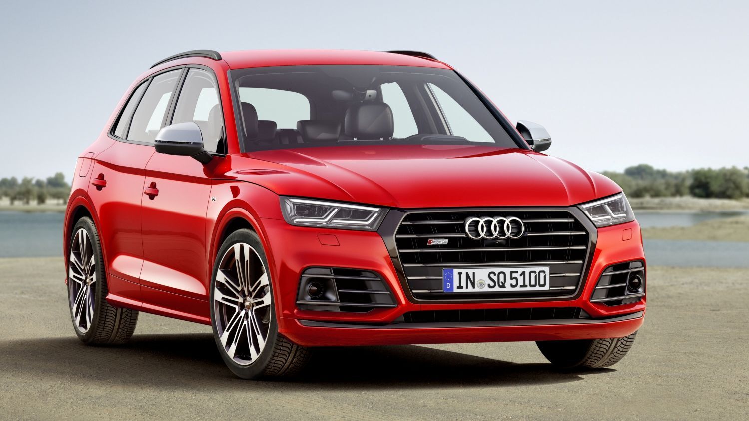 Image of Red Audi SQ5 Parked Up