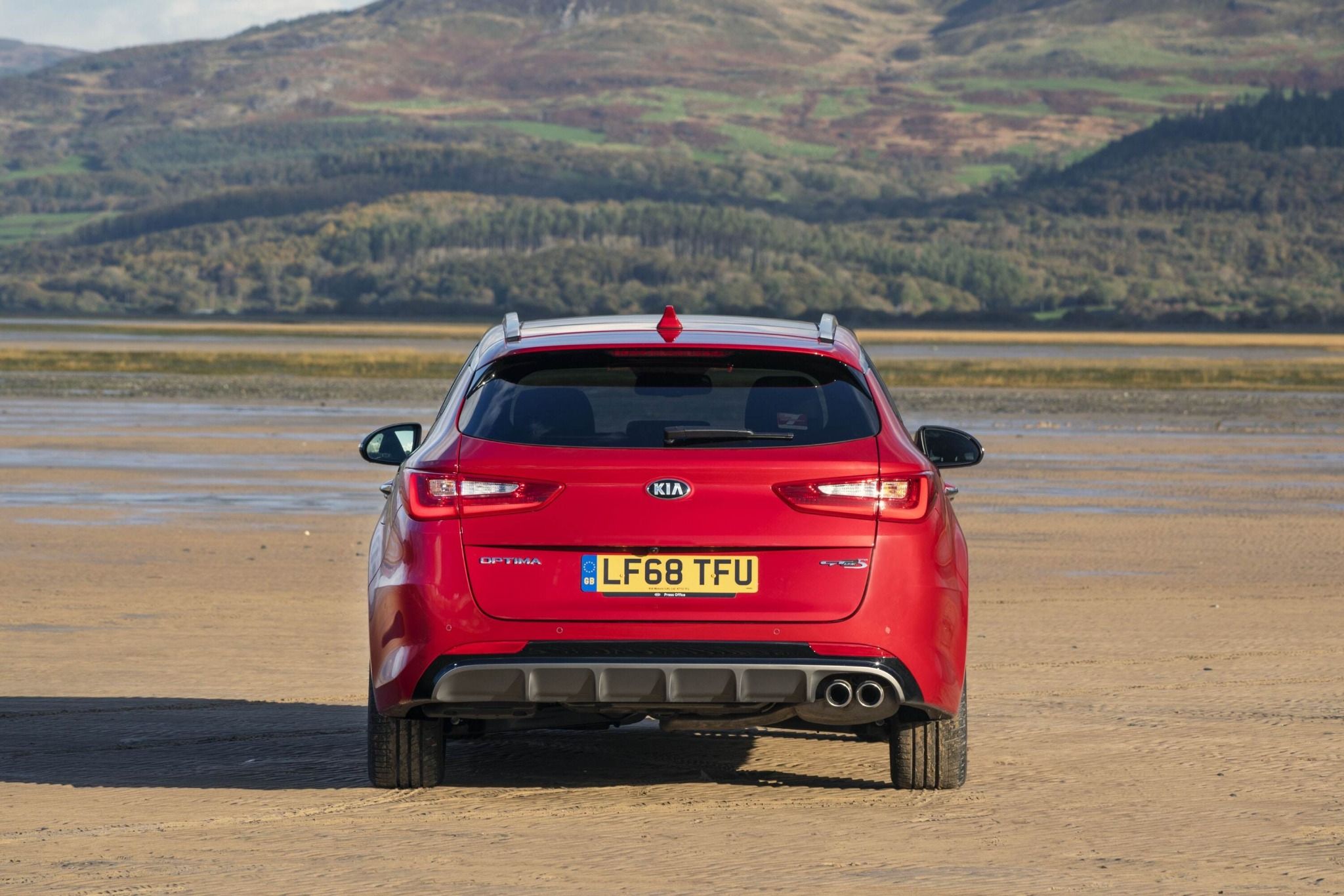 Kia Optima from the Back