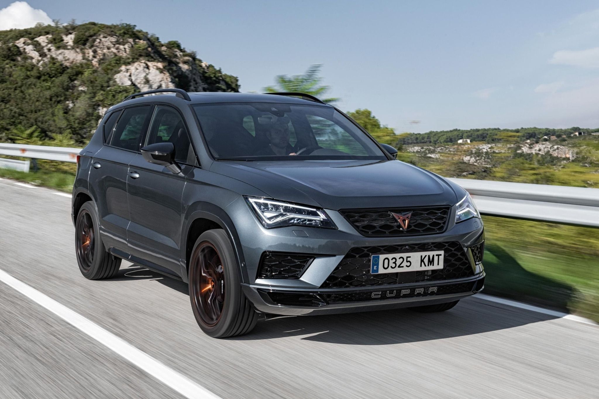 cupra ateca driving on road