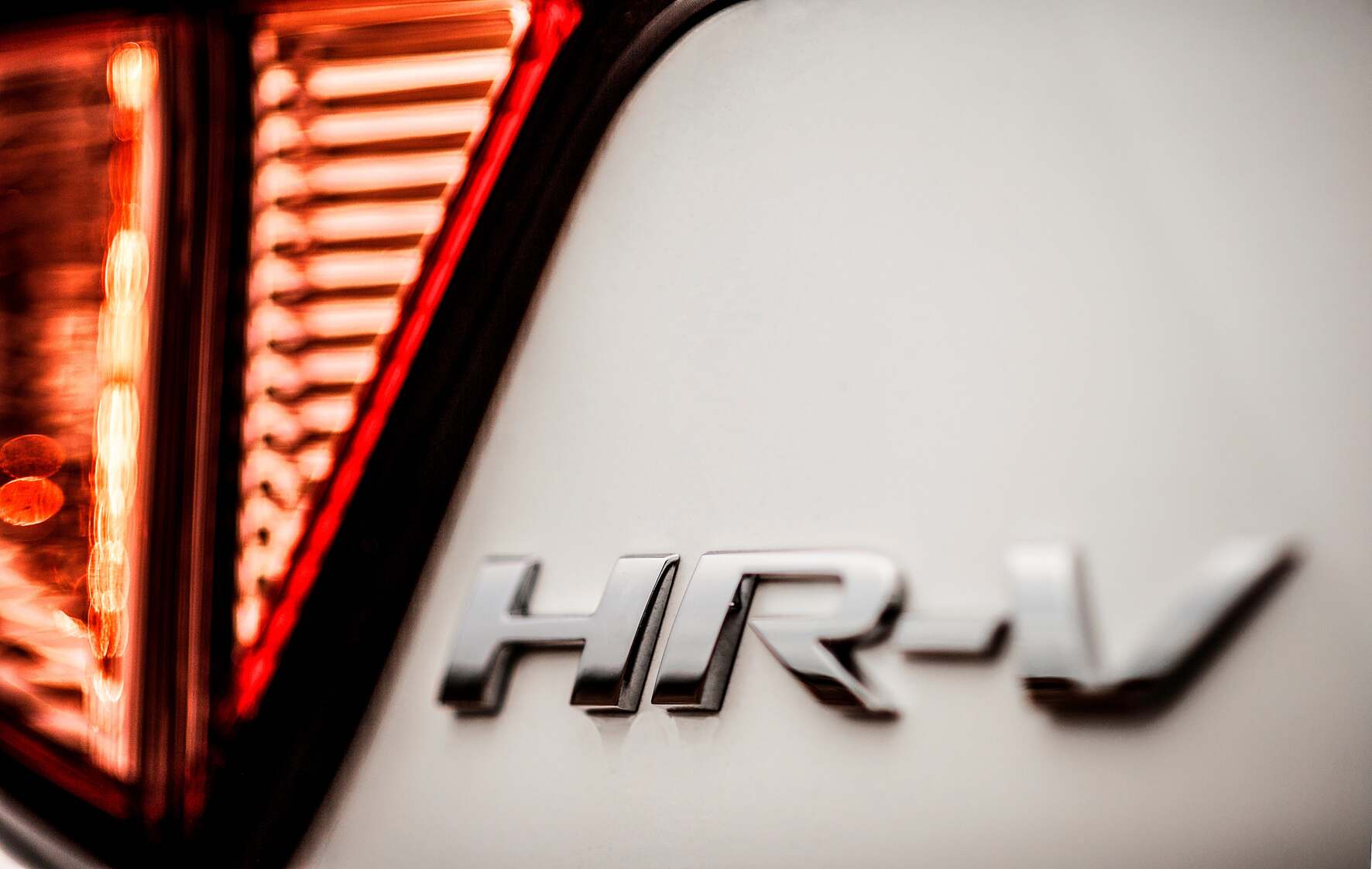 Close Up of Honda HRV Logo