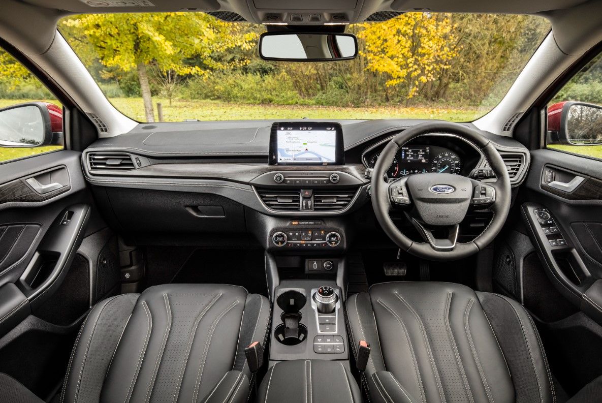 interior view of a Ford Focus Vignale
