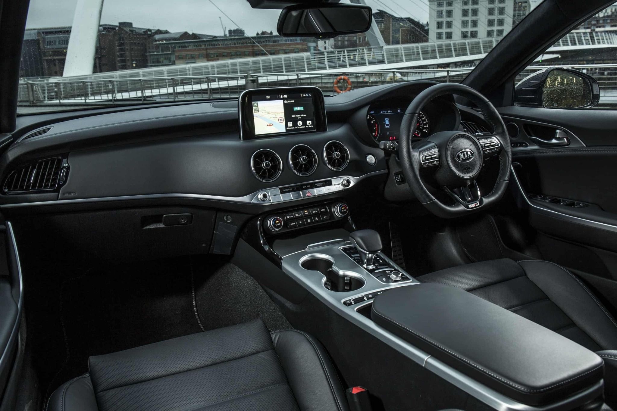 Interior of a Kia Stinger GT Line