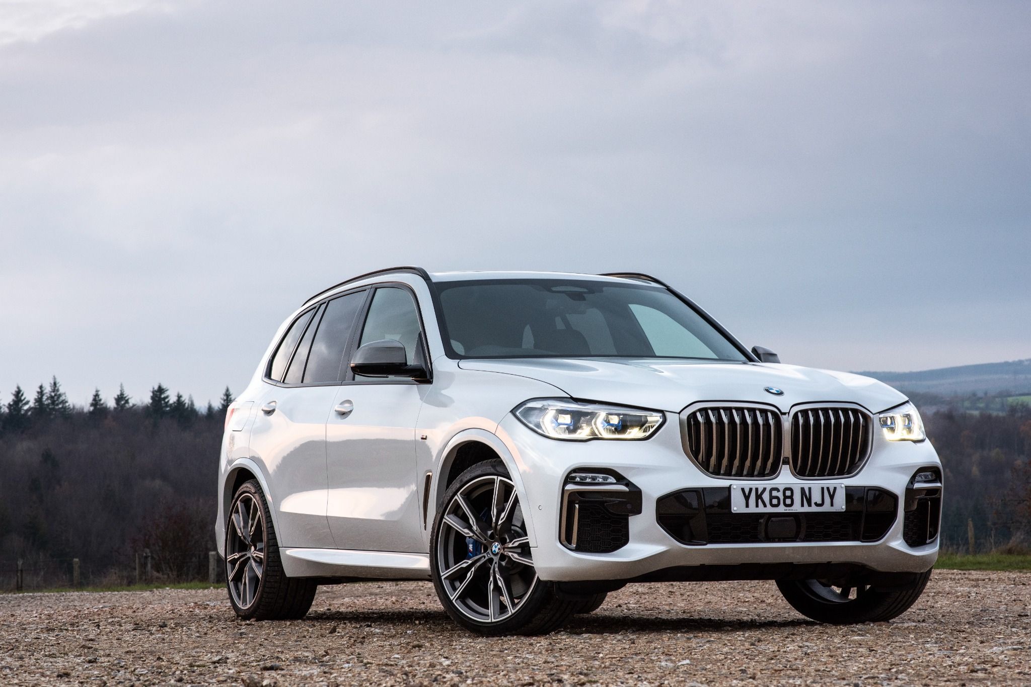 White BMW X5