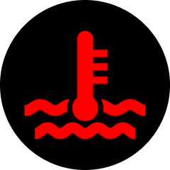 Red coolant warning light - Toyota