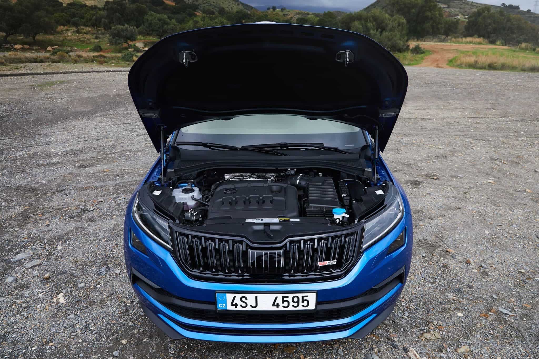 Under the bonnet of a Kodiaq VRS