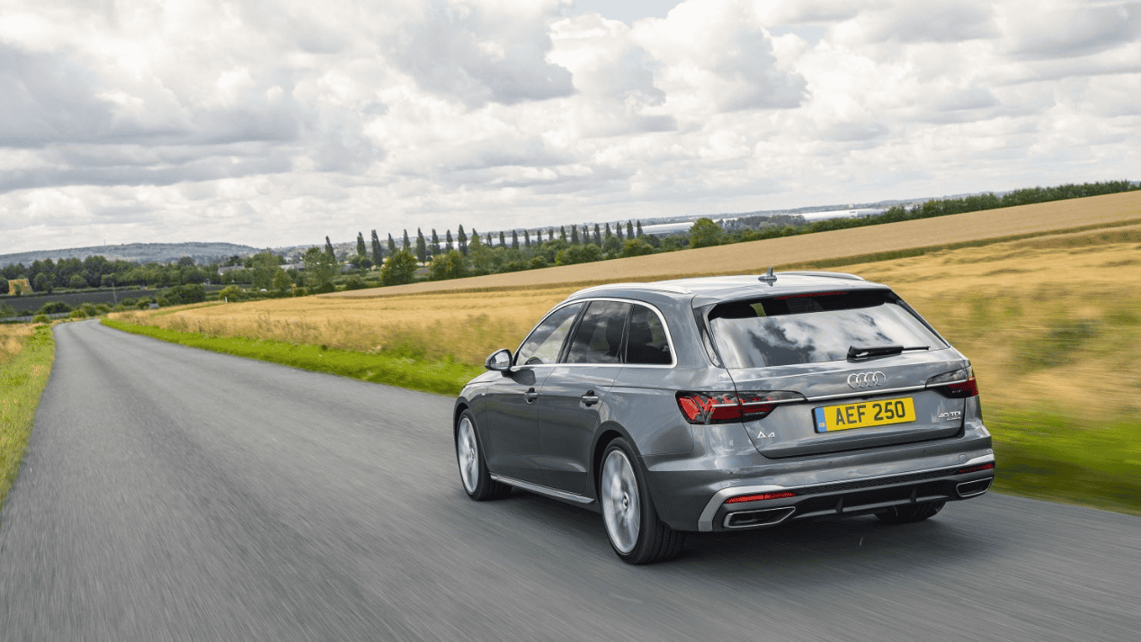 A4 Avant driving down country road
