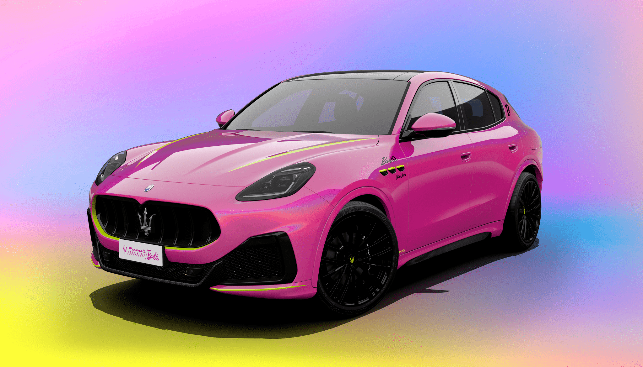 Pink Maserati Grecale