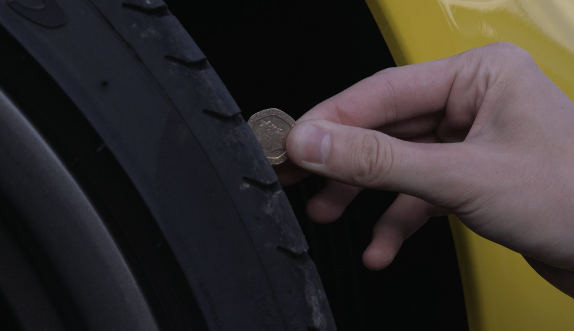20p coin tire test