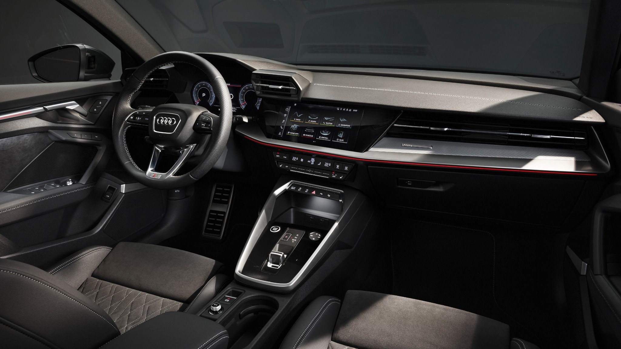 Interior of an audi a3 saloon