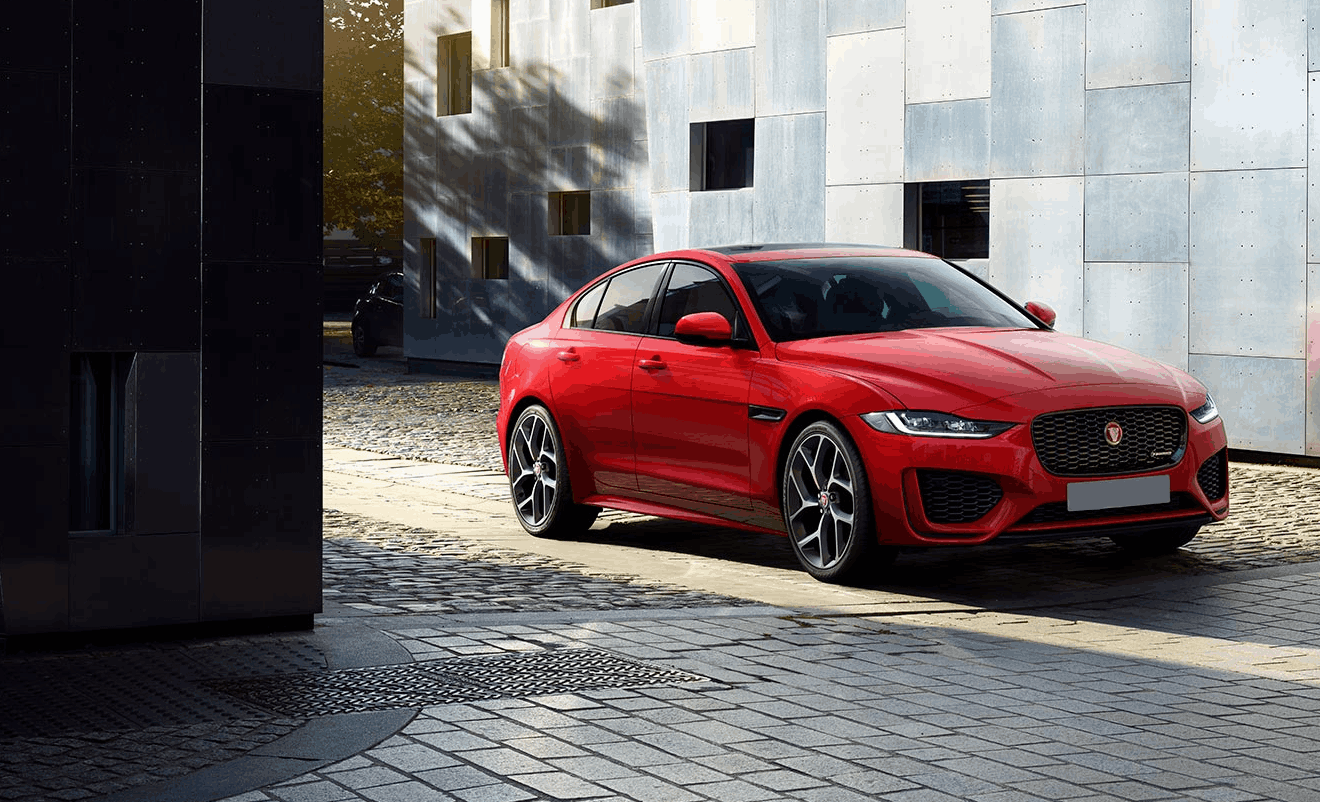 Red jaguar XE