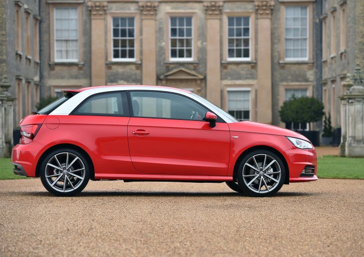 side view of an audi a1