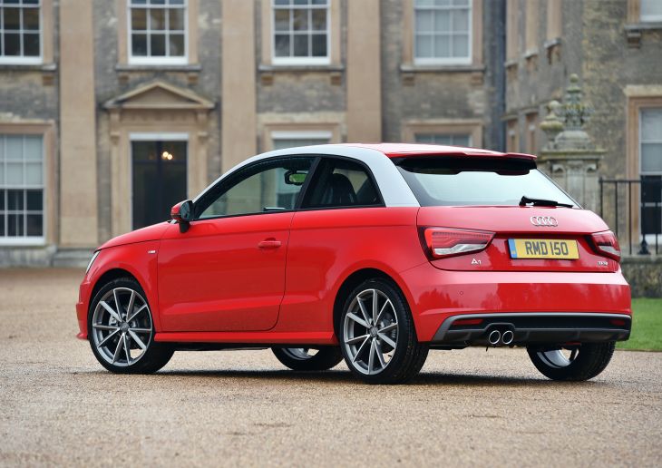 rear view of an audi a1