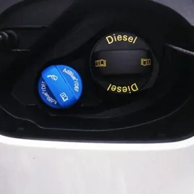 Close up of Adblue port on a vehicle