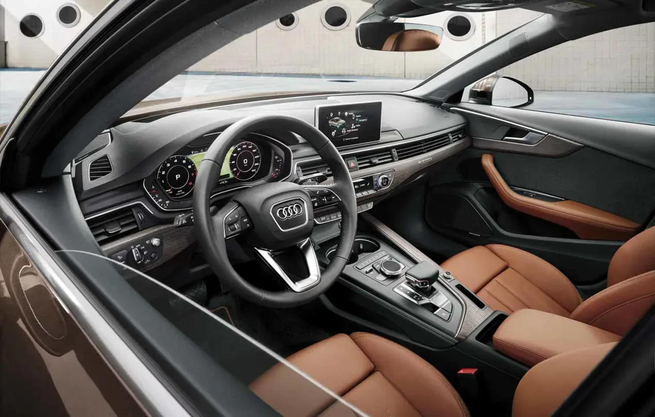 Audi A4 Saloon interior through drivers window